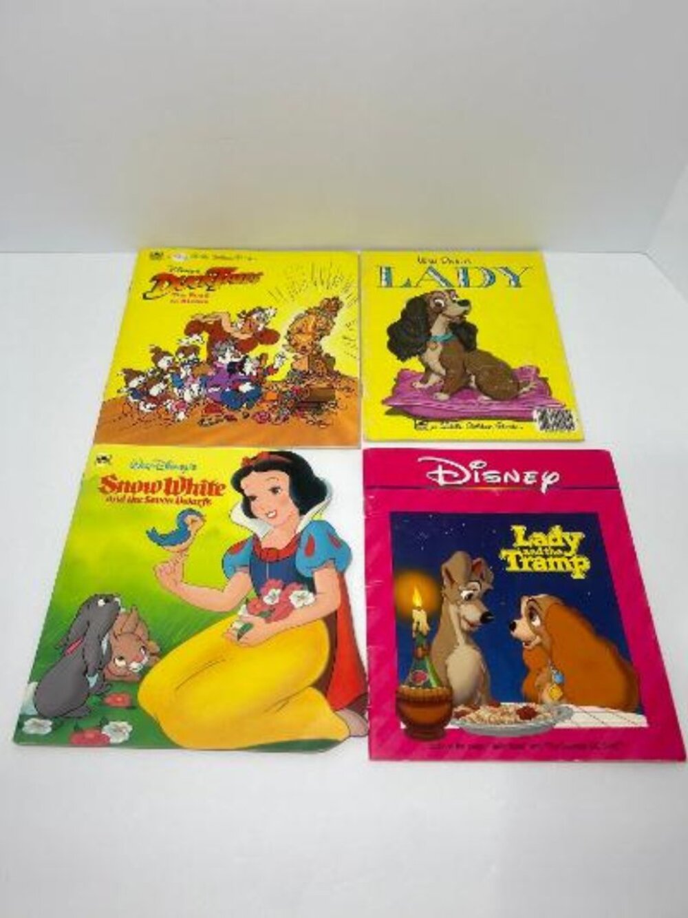 Vintage Walt Disney Golden Books Lady Lady and the Tramp Snow White Duck Tales